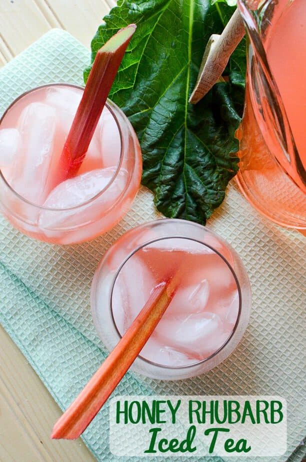 Honey Rhubarb Iced Tea Recipe