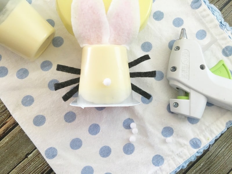 Easter Bunny Pudding Cups Idea + Free Printable - Our Thrifty Ideas