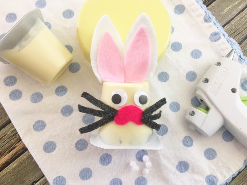 Bunny Pudding Cups - Easy Easter Craft & Treat Idea for Kids