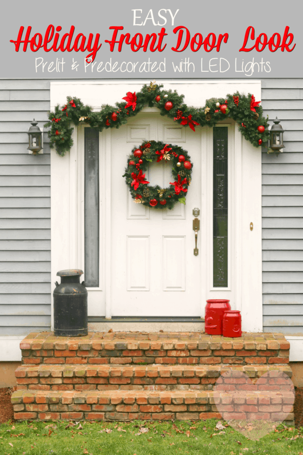 Easy Holiday Front Door Look plus Holiday Products available at BJ's - This  Mama Loves