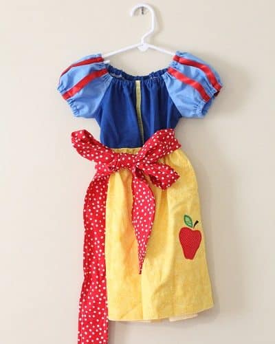 snow white peasant dress