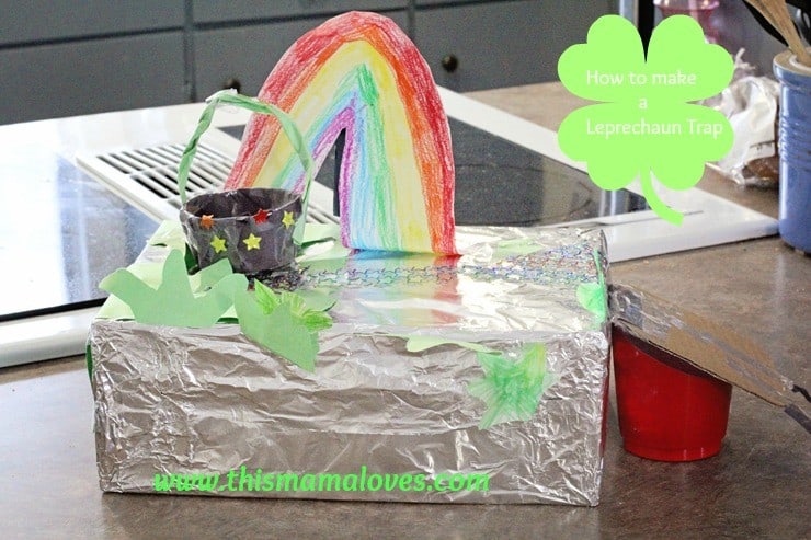 How to make a Leprechaun Trap for St. Patrick's Day - This Mama Loves