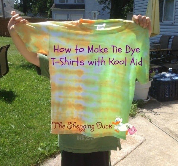 how to tie dye t shirts with food coloring