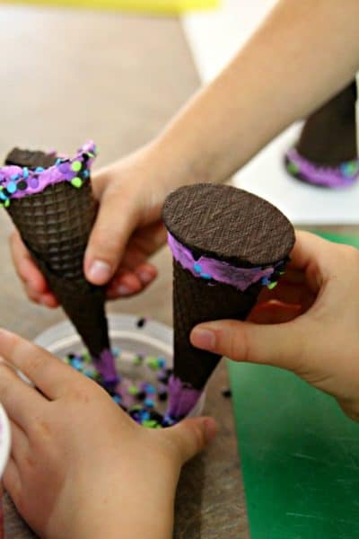 Halloween Treat Recipes: Witch Hat Surprise Cookies - This Mama Loves