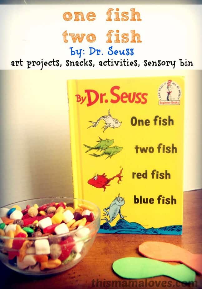 One fish two fish Recipes and Crafts for Dr. Seuss Birthday - This