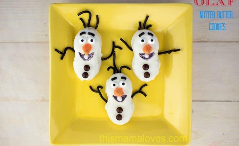 Olaf Nutter Butter Cookies Frozen Movie