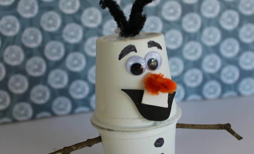 frozen craft olaf upcycle k cup project