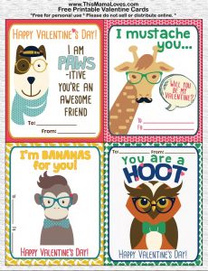 {Free} Printable Hipster Valentines - This Mama Loves