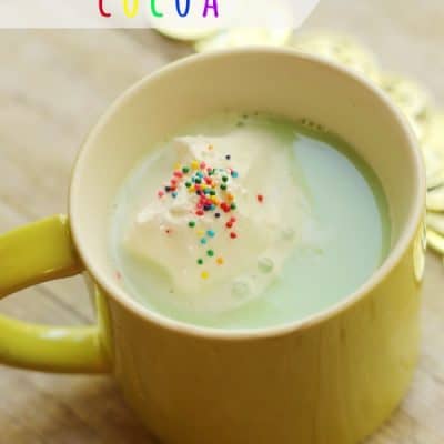 Leprechaun Cocoa Green Hot Chocolate for St. Patrick's Day