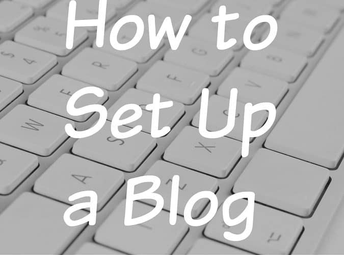 how to set up a blog