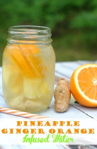 Pineapple Orange Ginger Infused Water Recipe - This Mama Loves