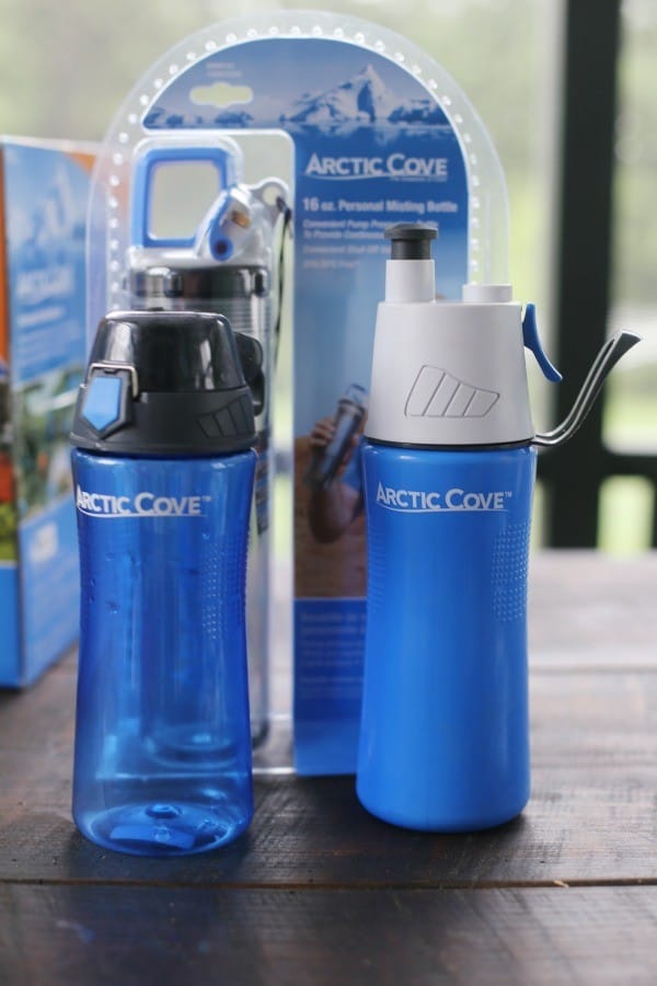 Arctic Cove Drink N Mist 22 Oz Water Bottle Personal Mister - New