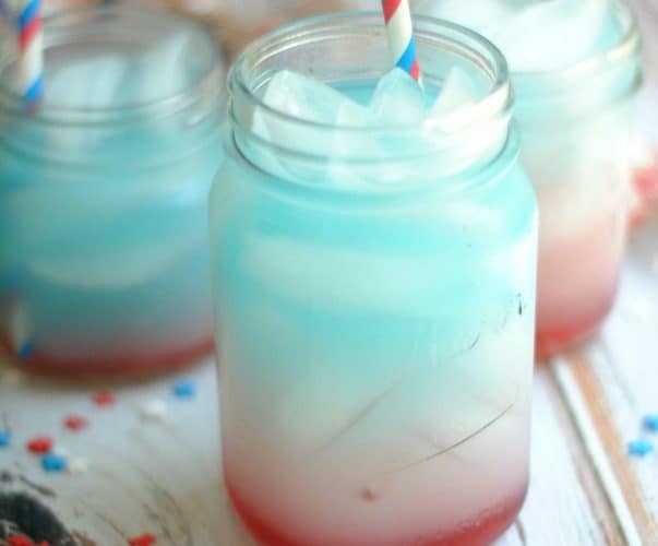 Red White Blue Mocktail Drink