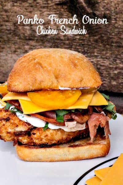 Panko French Onion Chicken Sandwich - This Mama Loves