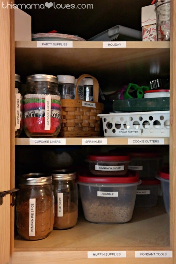 How To Quickly Organize Baking Supplies - The Organized Mama