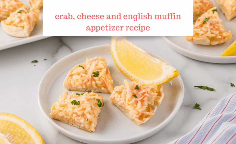 Crabbies appetizers- crab and cheese recipe baked on english muffins