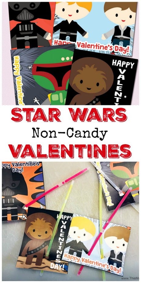 Printable Star Wars Non Candy Valentines - This Mama Loves