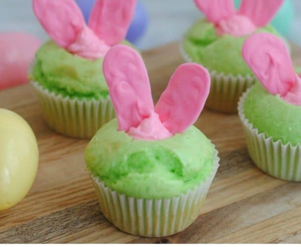 Hiding Bunny Cupcakes- This Mama Loves