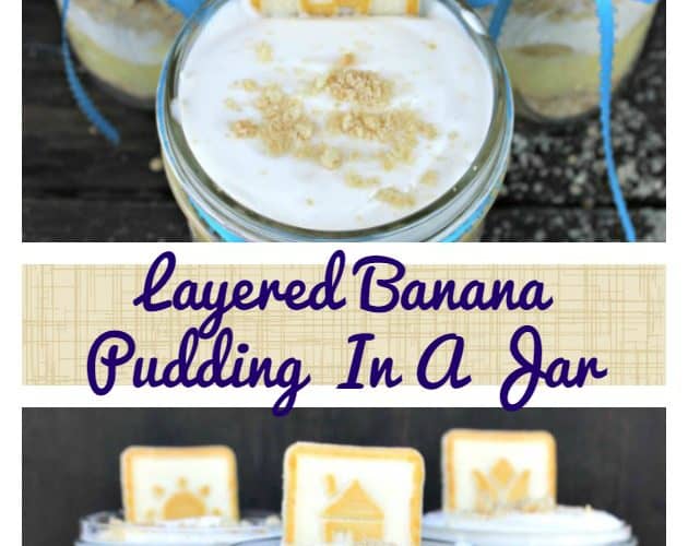 Layered Banana Pudding In A Jar pin