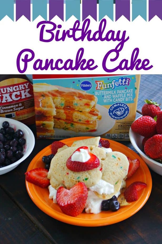 Birthday Pancake Cake: A birthday breakfast the kids can make for ...