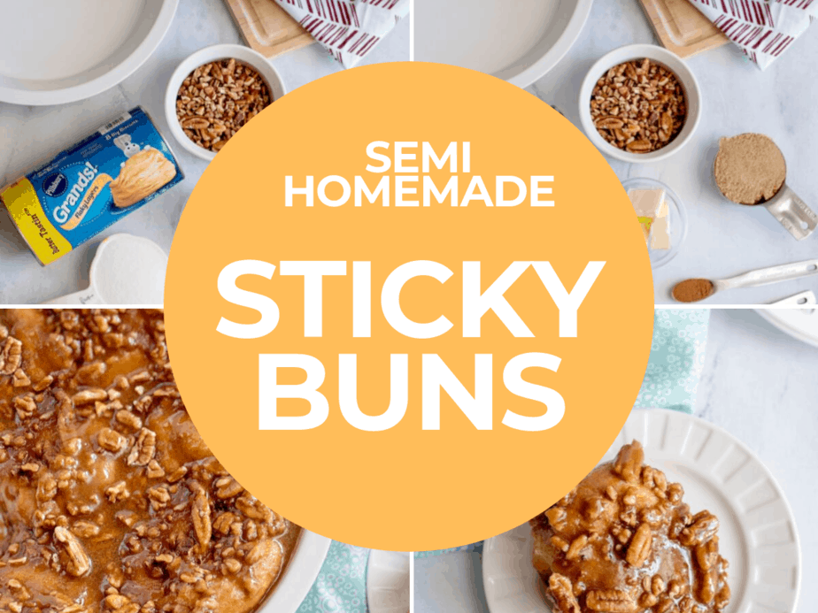 Semi Homemade Sticky Buns & Easy Clean Up! - This Mama Loves