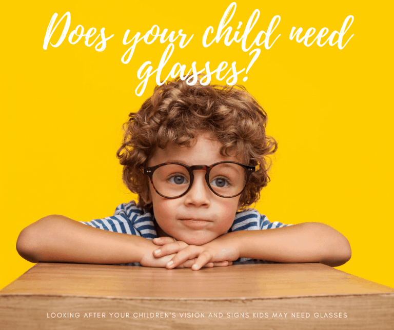 Looking After Your Children's Vision And Signs Kids May Need Glasses ...