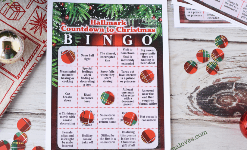 Hallmark Christmas Movie Bingo